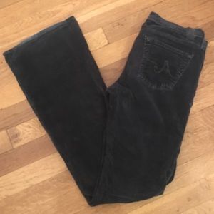 AG Angel Bootcut Corduroy Pant (Black, Size 29R)